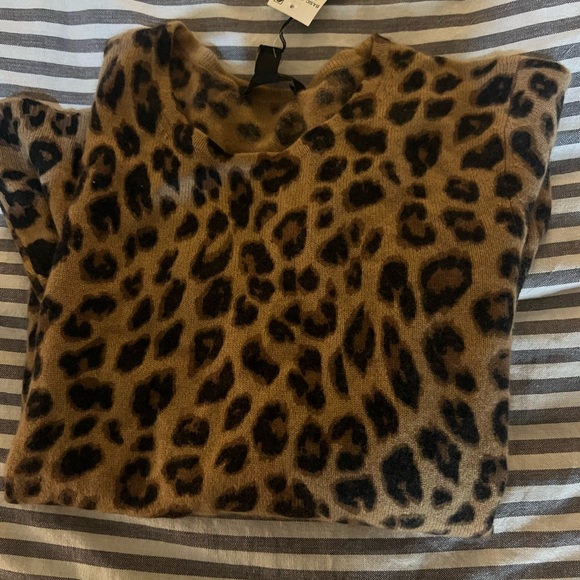 100% cashmere sweater animal print size L - Picture 3 of 6